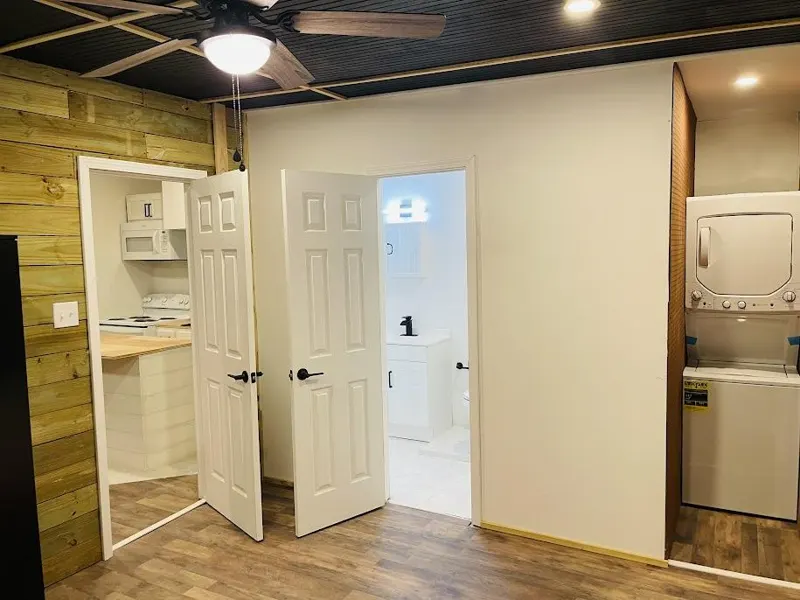 Hallway and laundry
